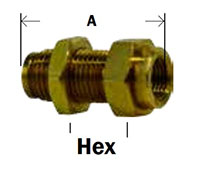 Push In Female Bulkhead Union Diagram